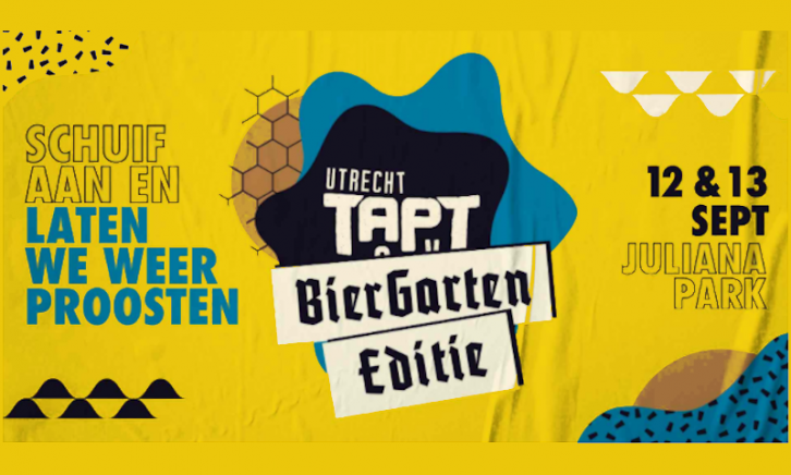 Utrecht Tapt bierfestival biergarten editie banner
